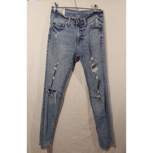 Abercrombie & Fitch light wash ripped jeans